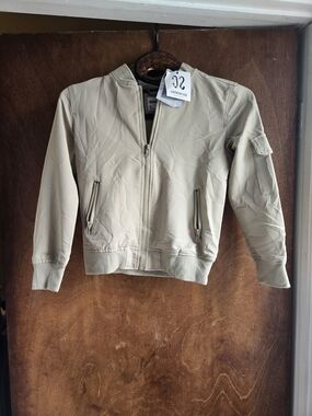 Sovereign Code Neutral Beige Lightweight Bomber Jacket Kids